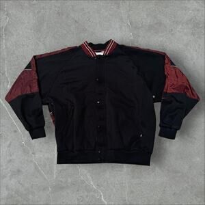 Nike Nylon Full Zip & Button Bomber Jacket XL